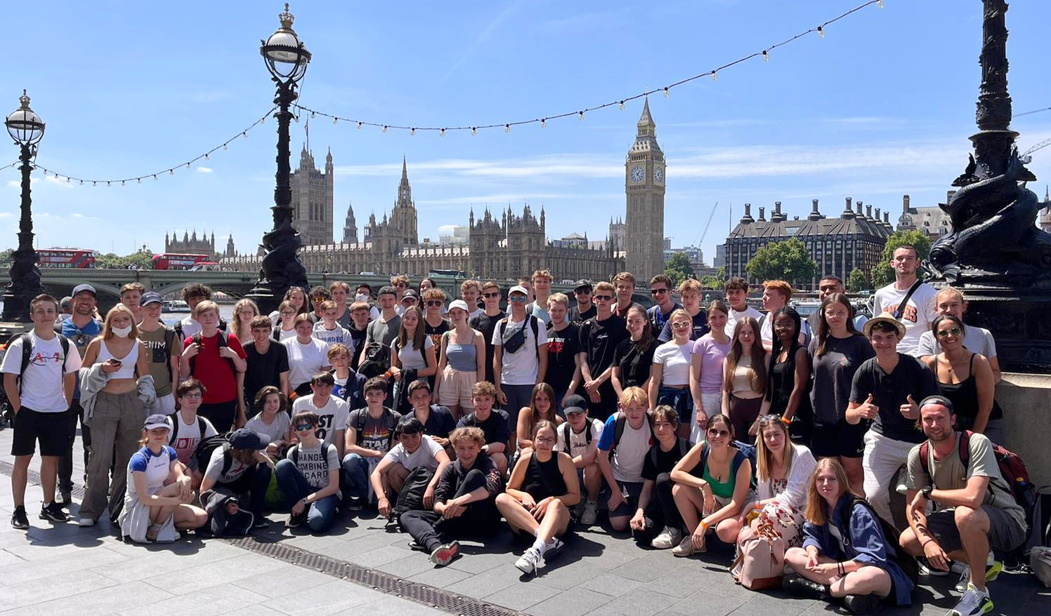 Gruppenfoto Londonfahrt 2022