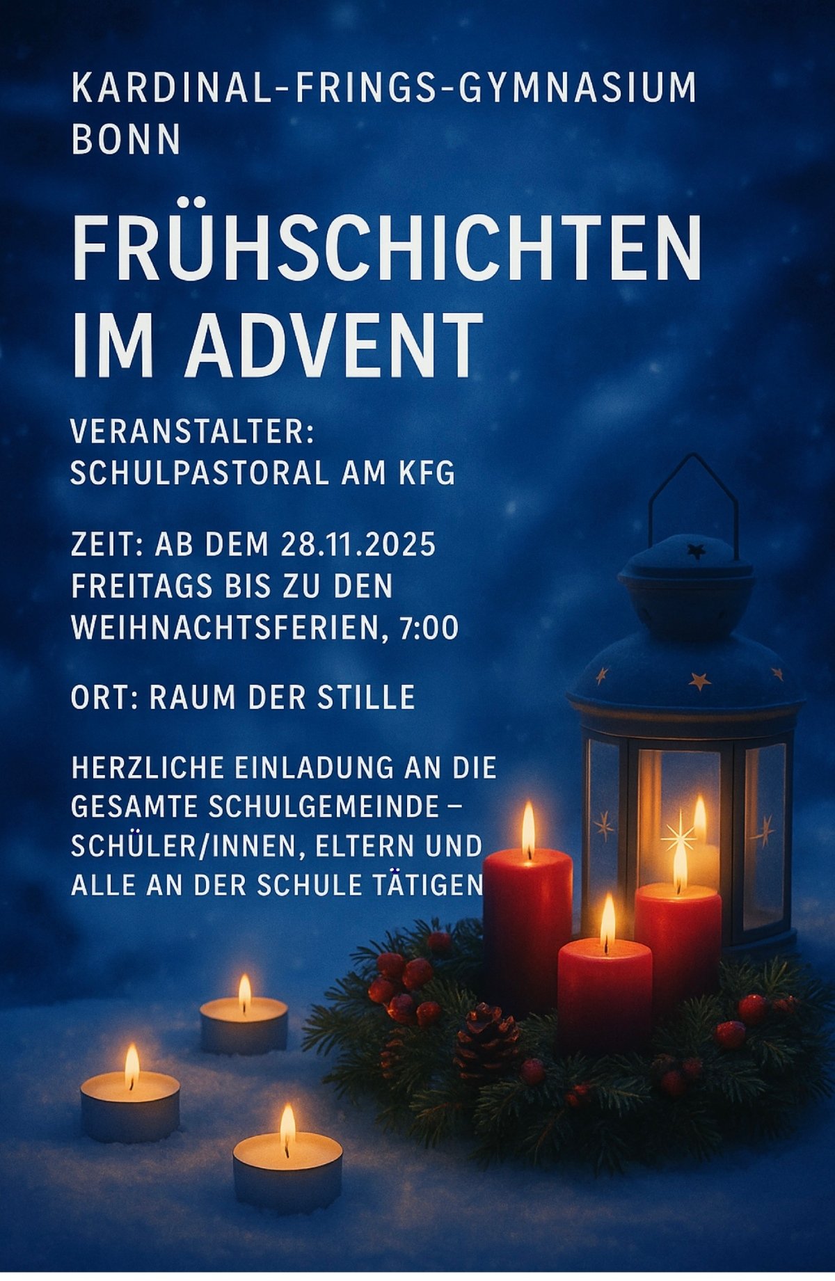 Plakat Frühschichten 2025