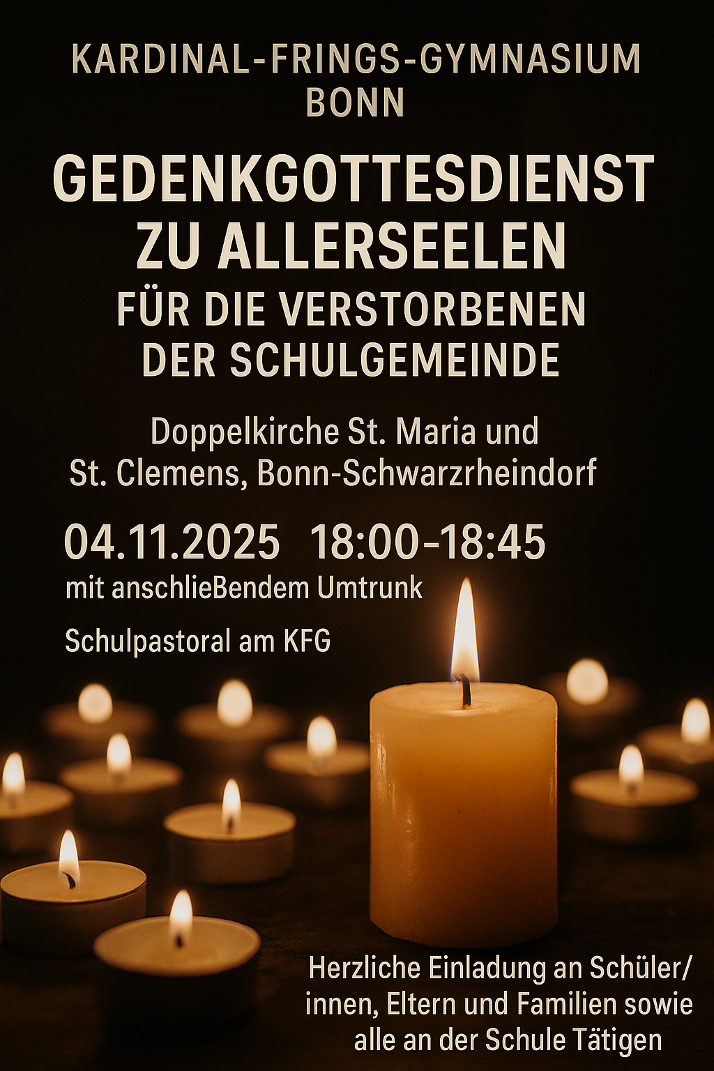 Plakat Gedenkgottesdienst