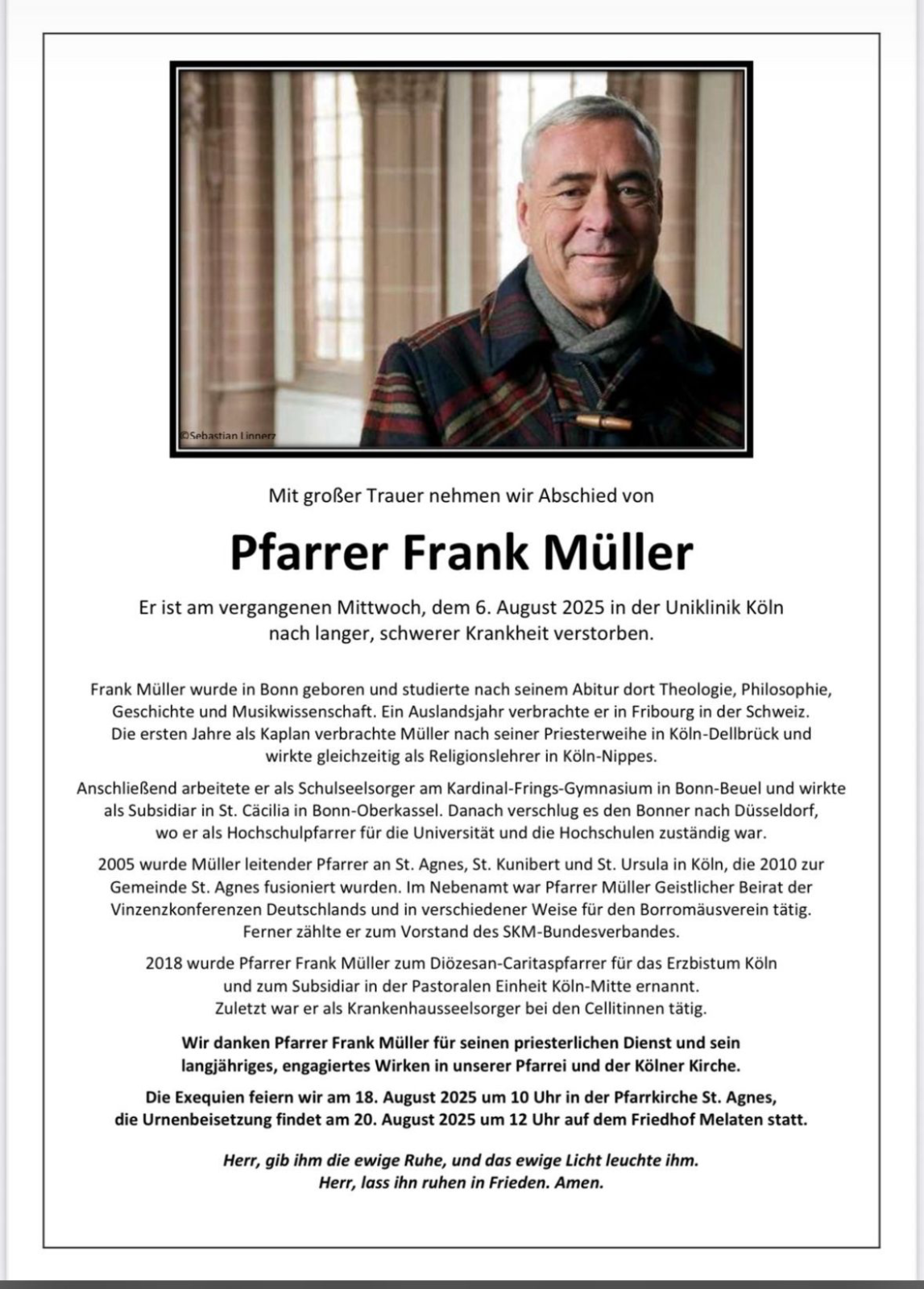 Todesanzeige Müller