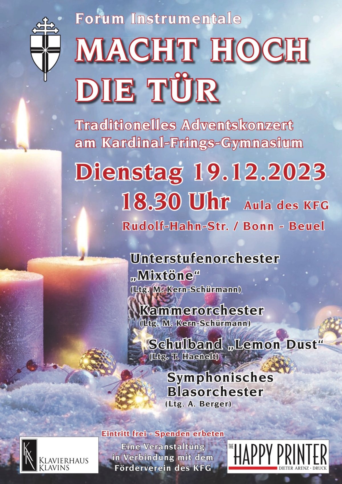 Plakat Adventskonzert 23