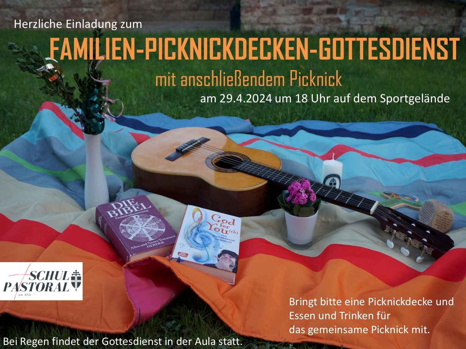 Plakat Picknickdecken-Gottesdienst